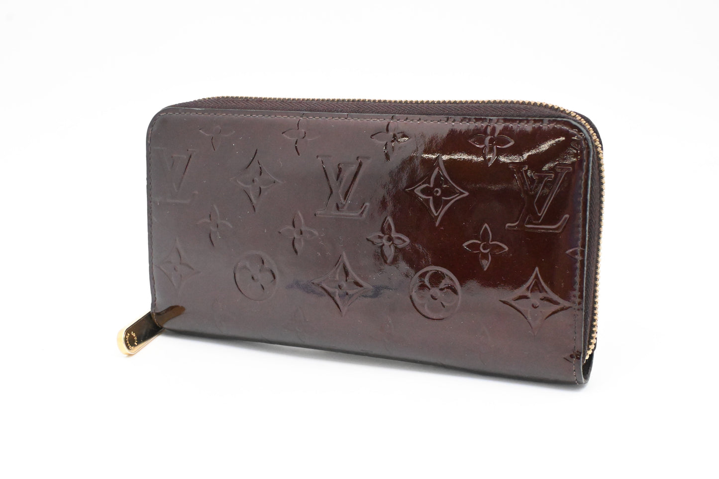 Louis Vuitton Long Zippy Wallet in Amarante Vernis Leather