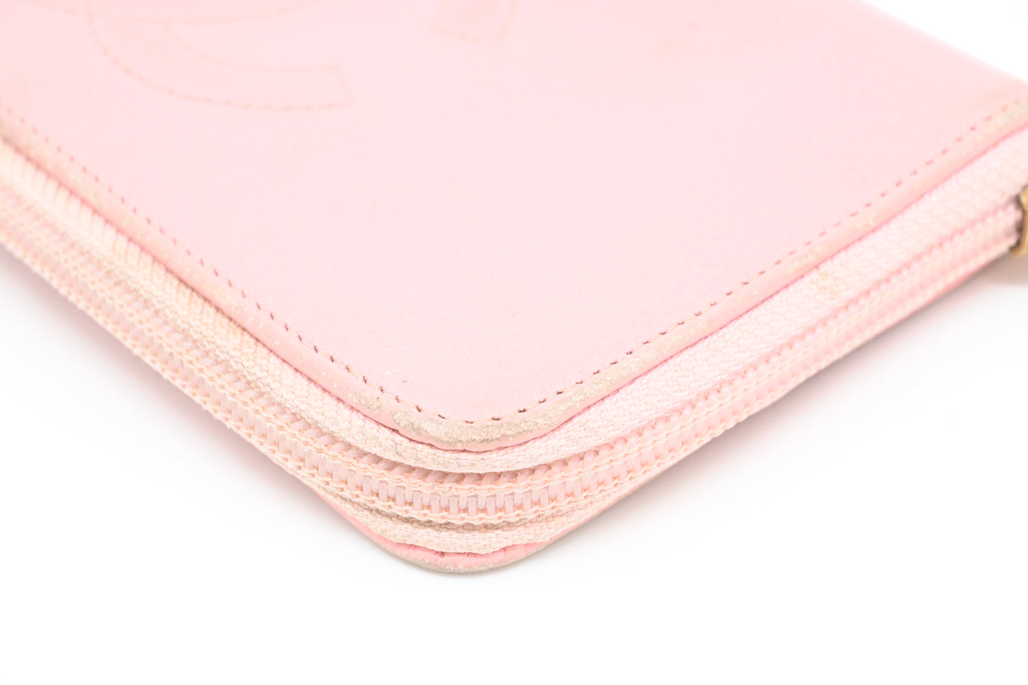 Chanel Long Zippy Wallet in Pink Caviar Leather