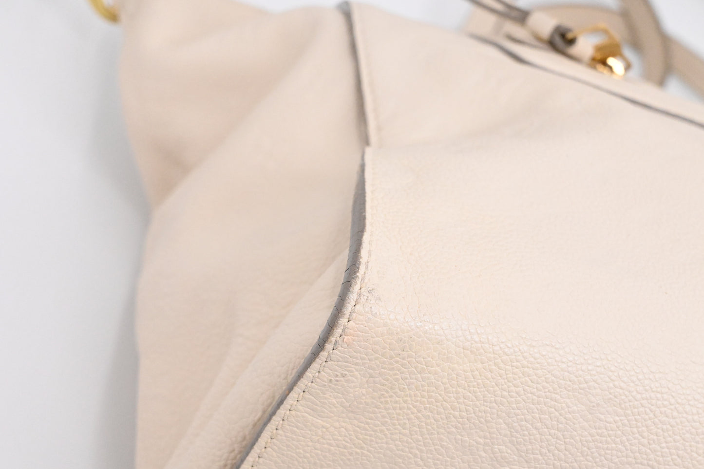 Louis Vuitton Lumineuse PM in Cream Empreinte Leather