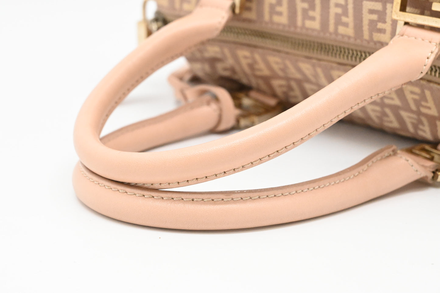 Fendi Handbag in Dark Pink Zucchino Canvas