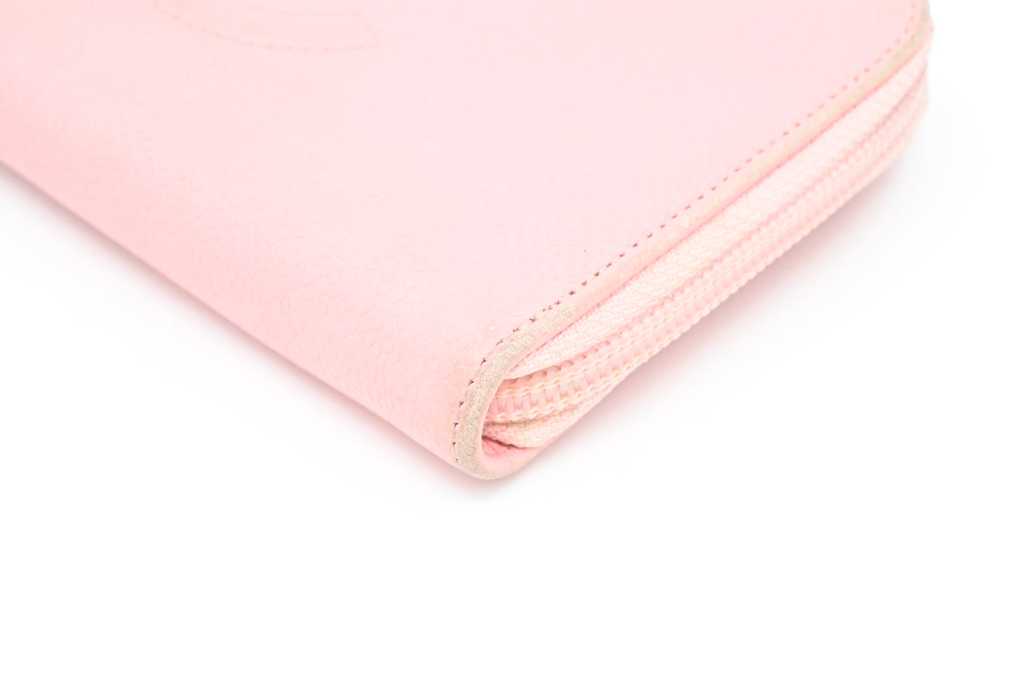 Chanel Long Zippy Wallet in Pink Caviar Leather