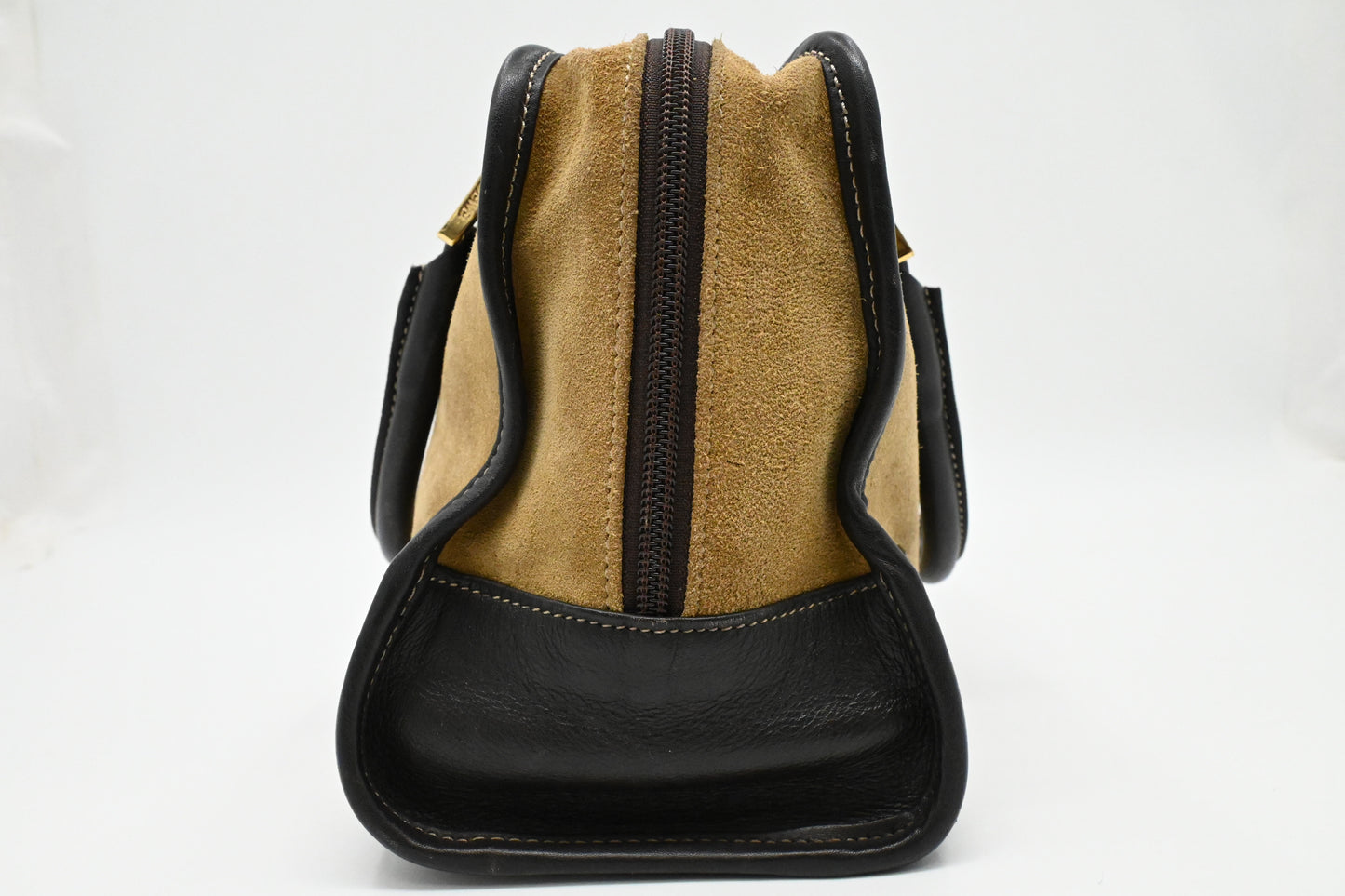 Loewe Amazona in Beige Suede & Brown Leather