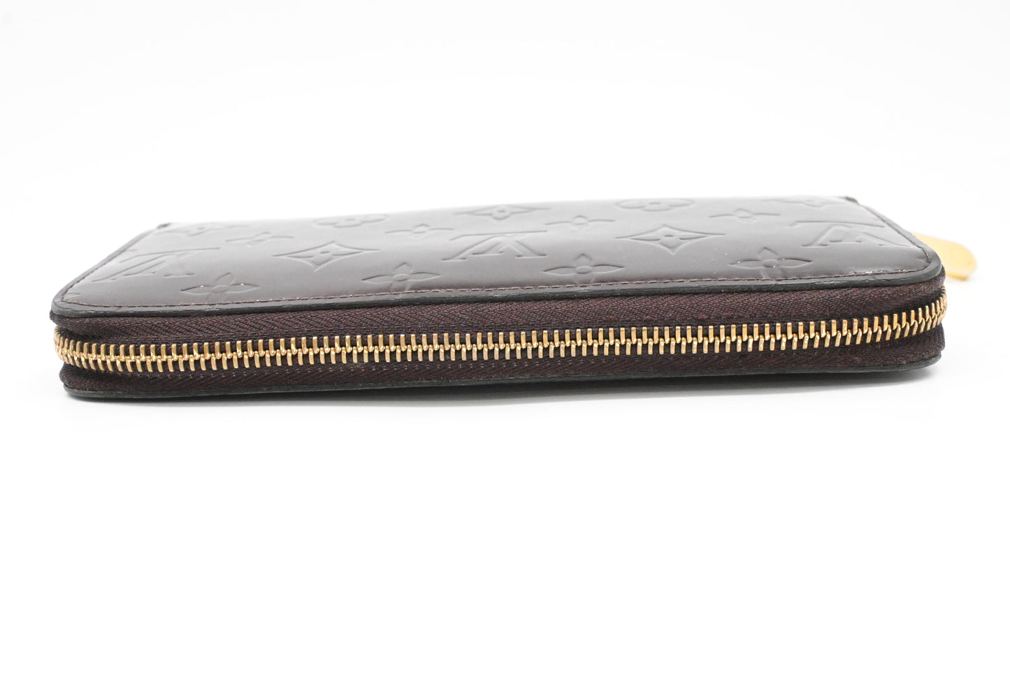 Louis Vuitton Long Zippy Wallet in Amarante Vernis Leather