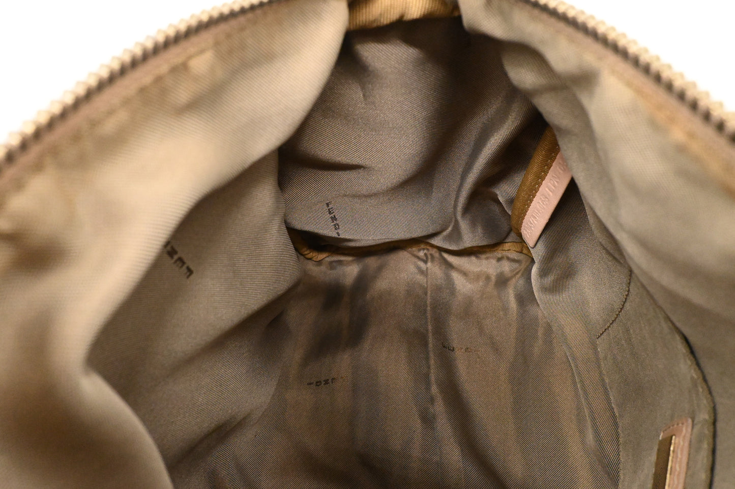 Fendi Handbag in Dark Pink Zucchino Canvas