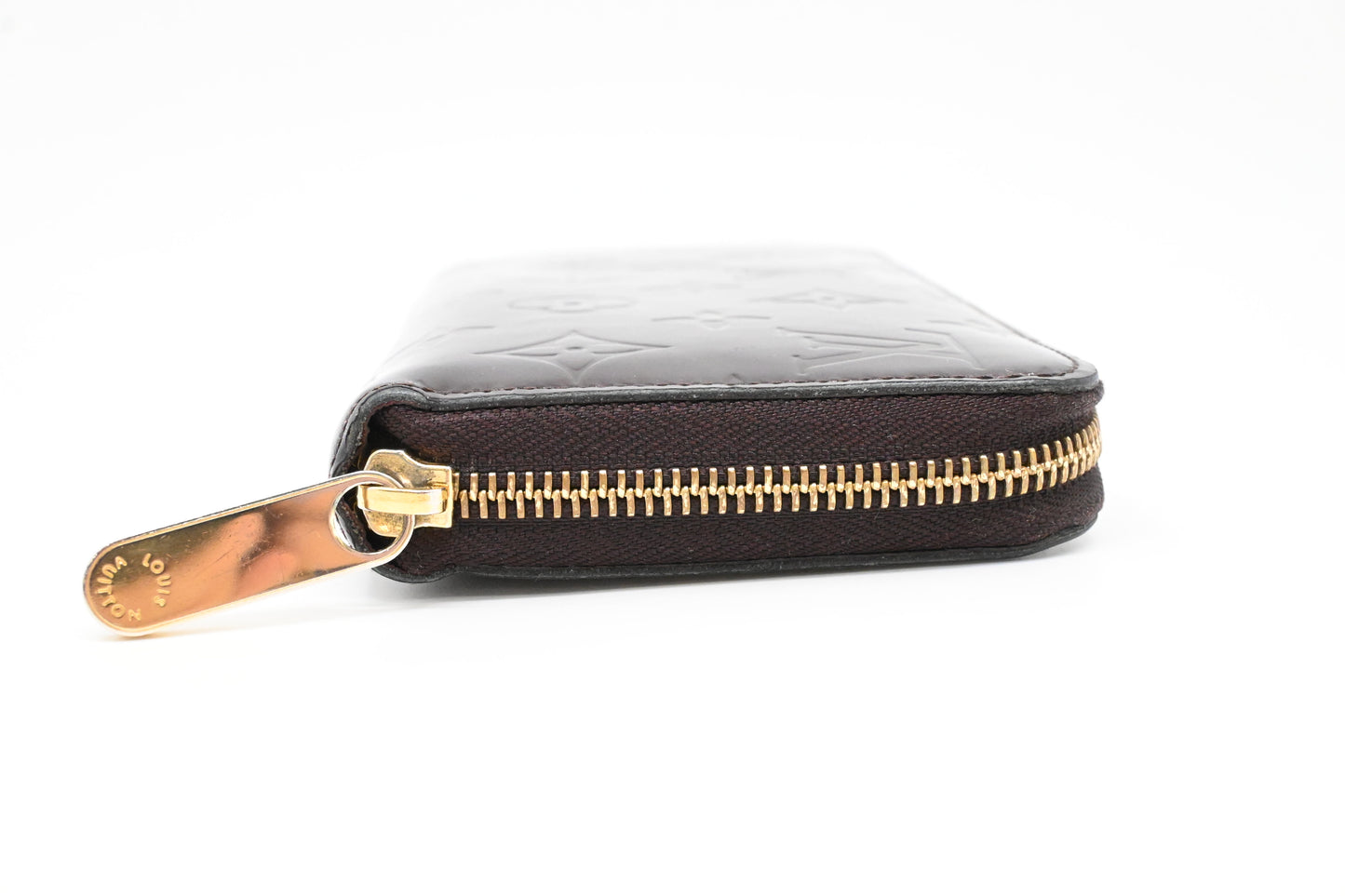 Louis Vuitton Long Zippy Wallet in Amarante Vernis Leather
