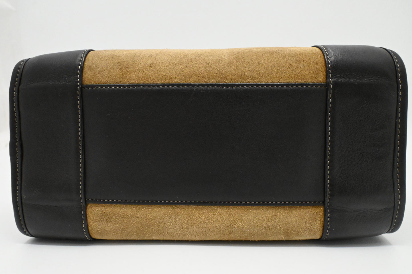 Loewe Amazona in Beige Suede & Brown Leather