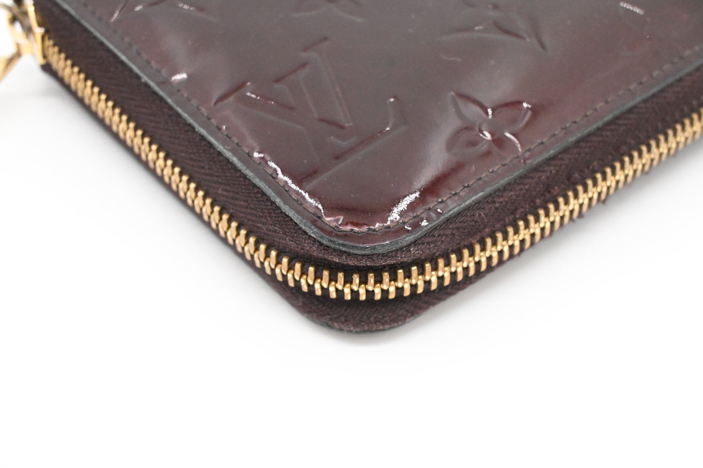 Louis Vuitton Long Zippy Wallet in Amarante Vernis Leather