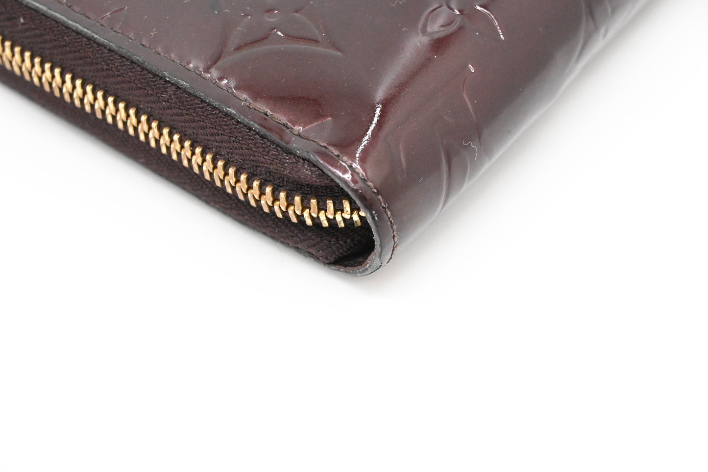Louis Vuitton Long Zippy Wallet in Amarante Vernis Leather