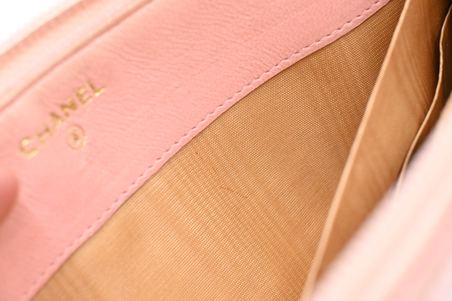 Chanel Long Zippy Wallet in Pink Caviar Leather