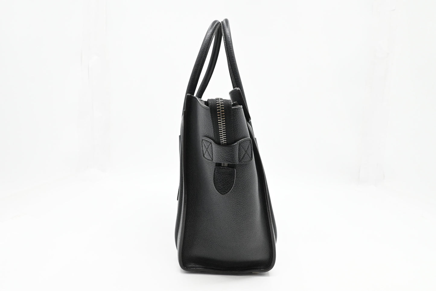 Celine Micro Luggage in Black Leather