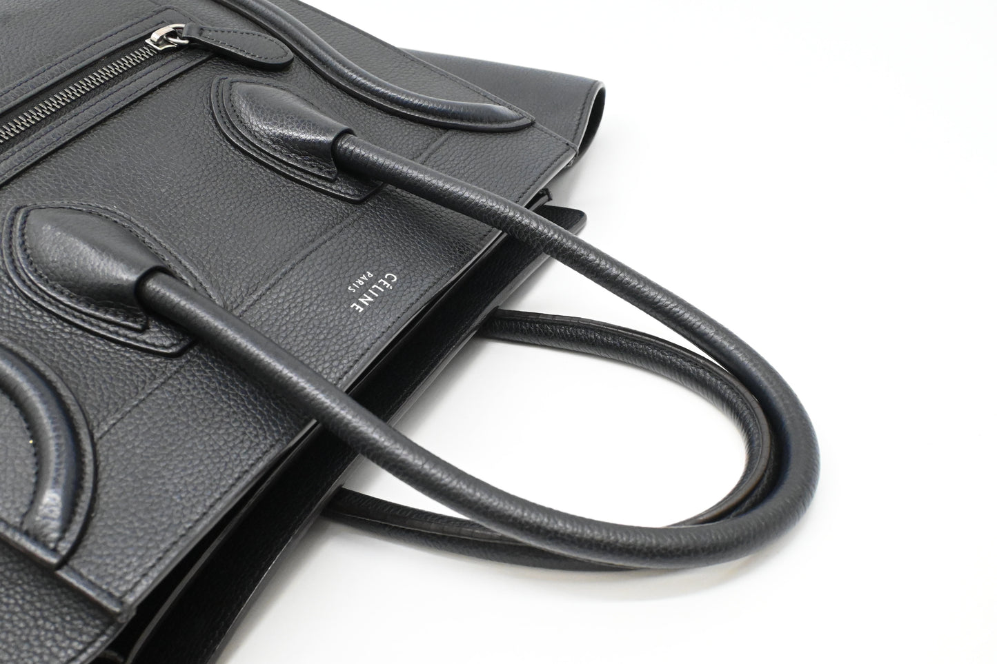 Celine Micro Luggage in Black Leather