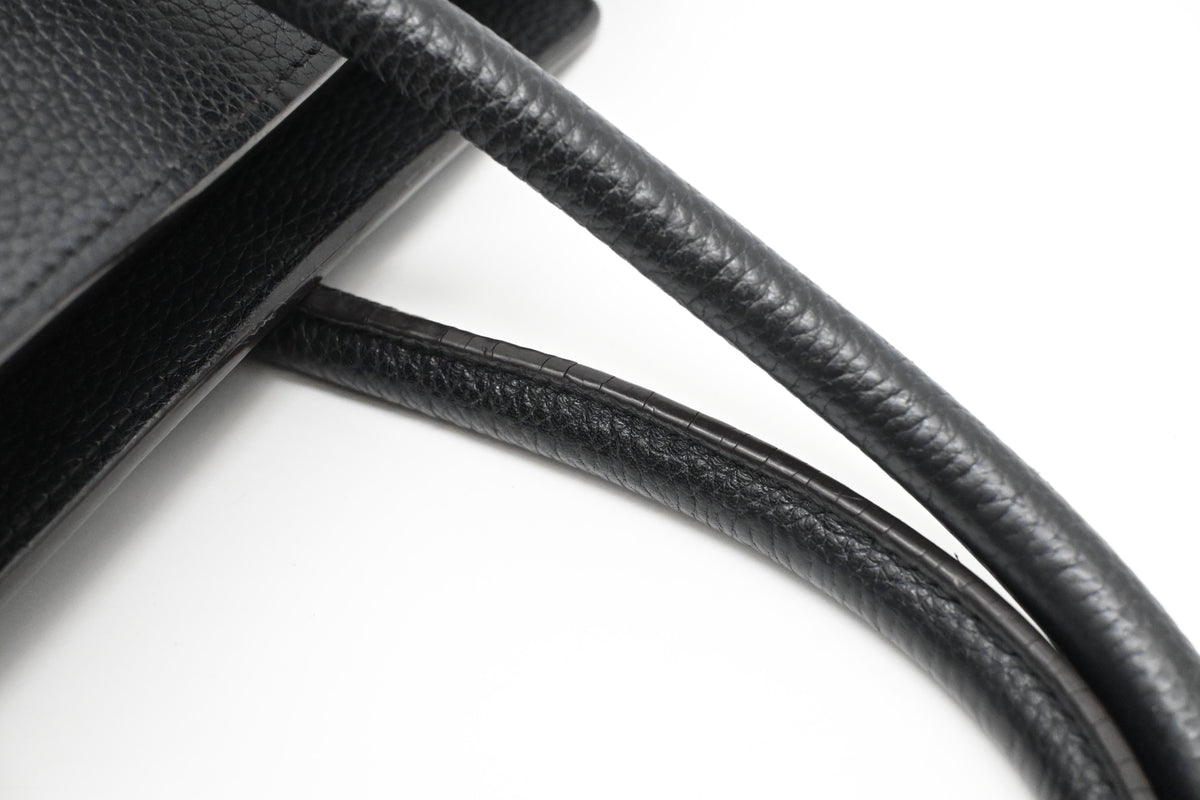 Celine Micro Luggage in Black Leather