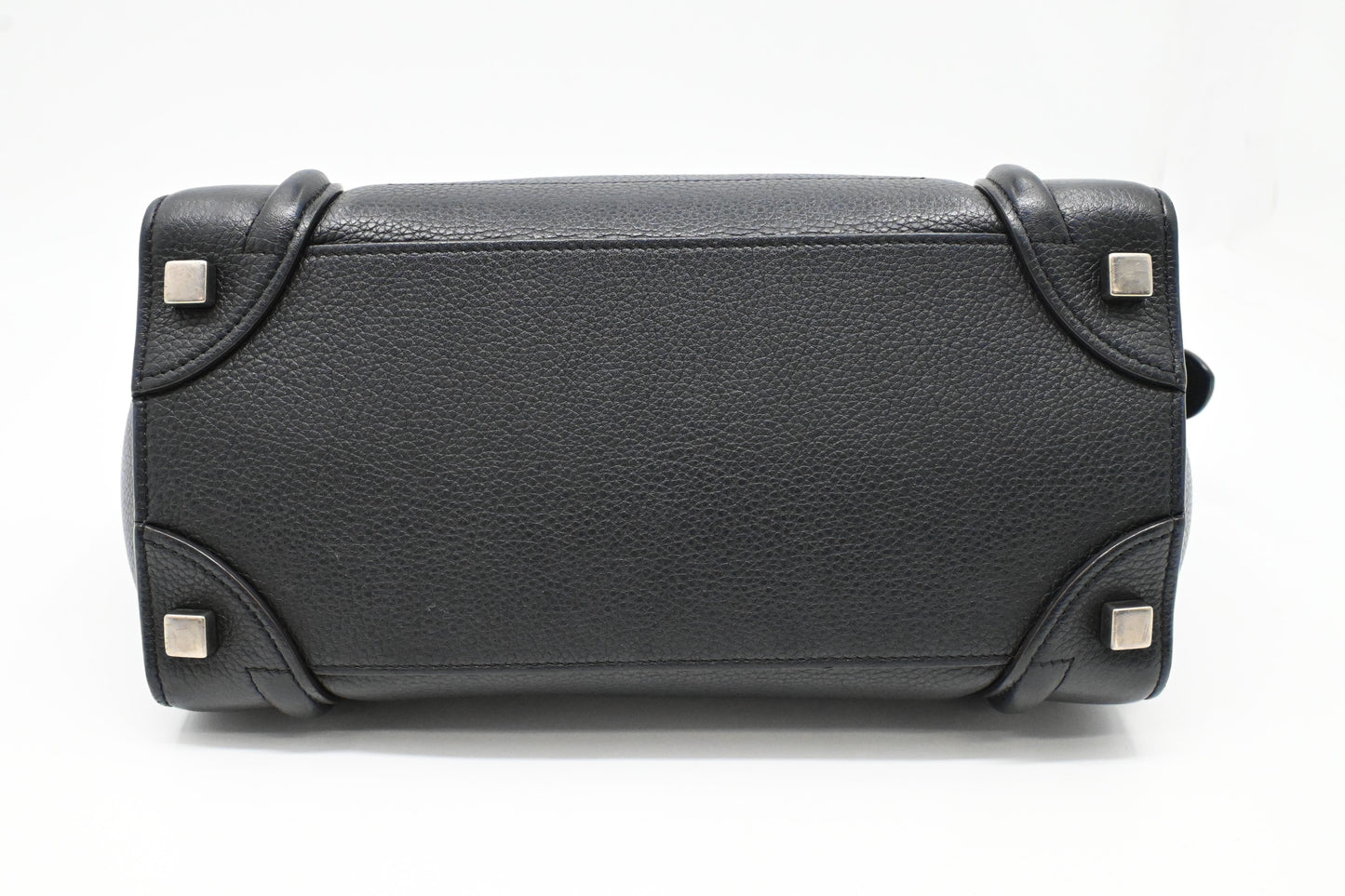 Celine Micro Luggage in Black Leather