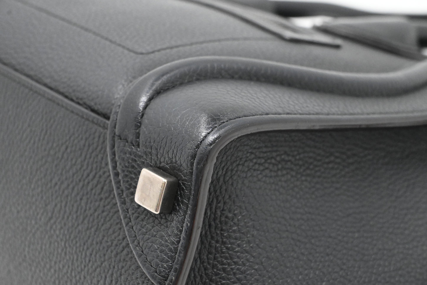 Celine Micro Luggage in Black Leather