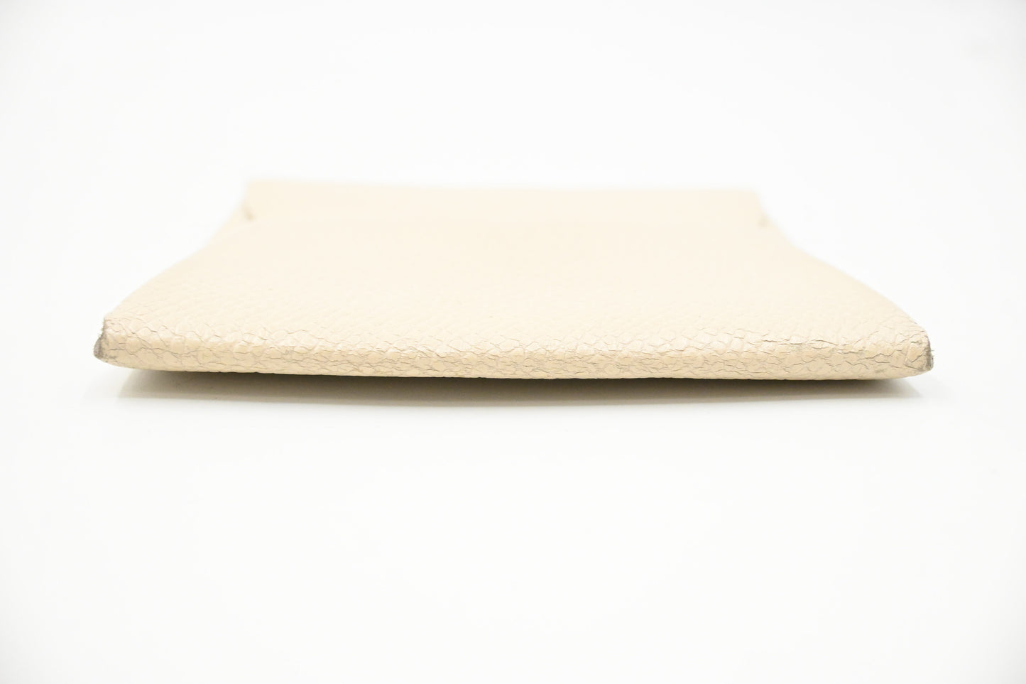 Hermes Bastia Coin Case in Cream Epsom Leather