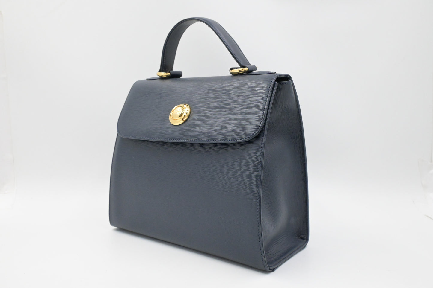 Chloe 2way Bag in Navy Blue Leather