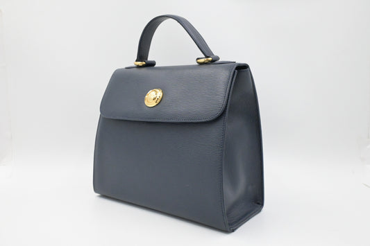 Chloe 2way Bag in Navy Blue Leather