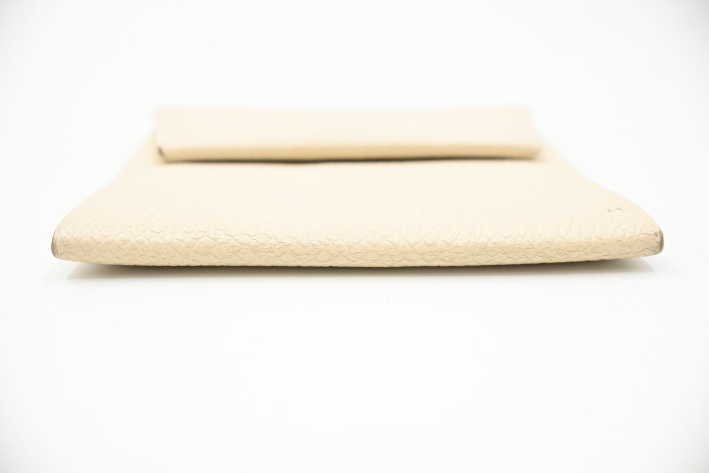 Hermes Bastia Coin Case in Cream Epsom Leather