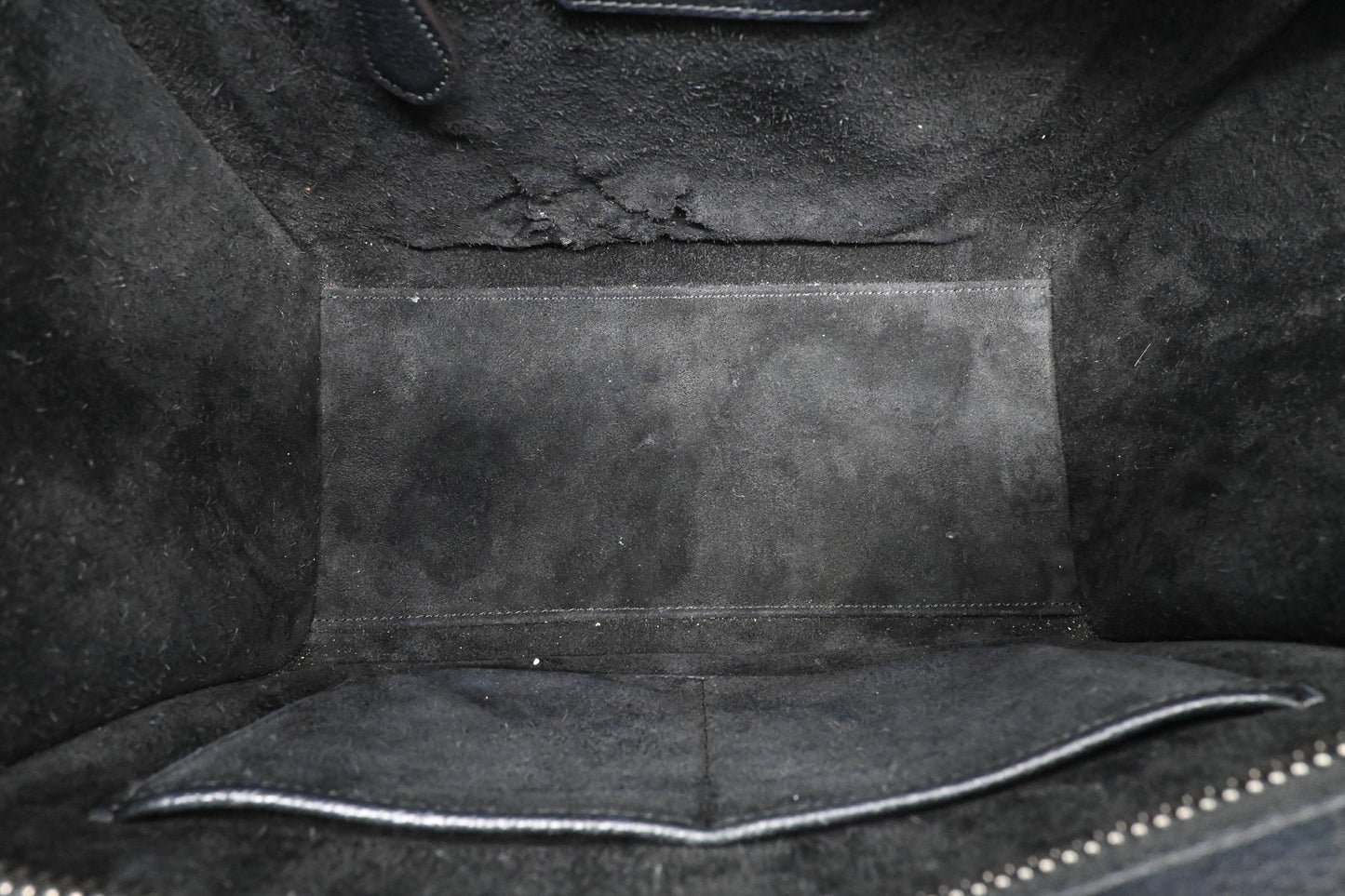 Celine Micro Luggage in Black Leather