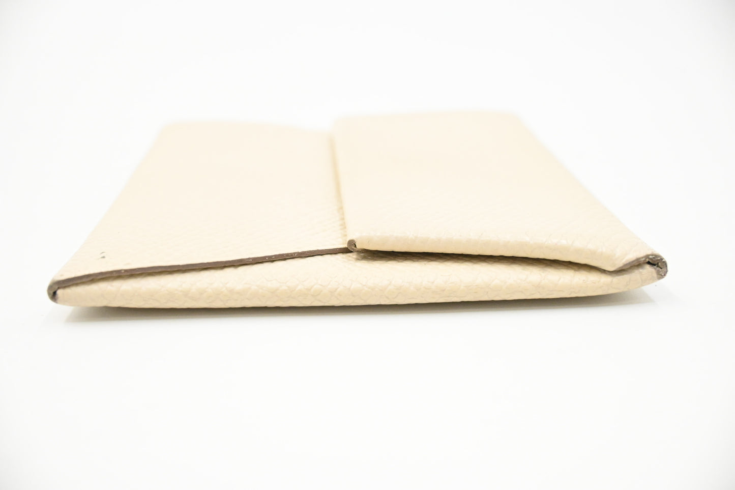 Hermes Bastia Coin Case in Cream Epsom Leather