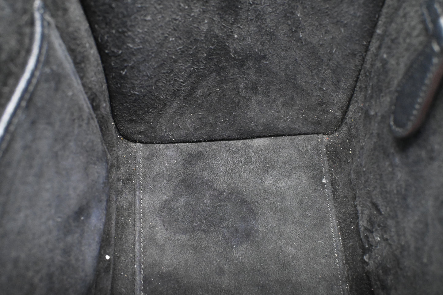 Celine Micro Luggage in Black Leather