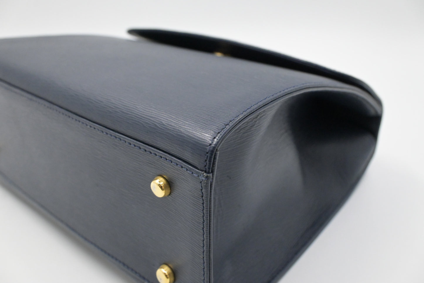 Chloe 2way Bag in Navy Blue Leather