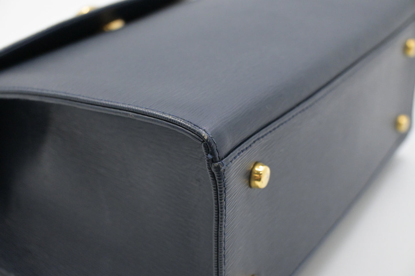 Chloe 2way Bag in Navy Blue Leather