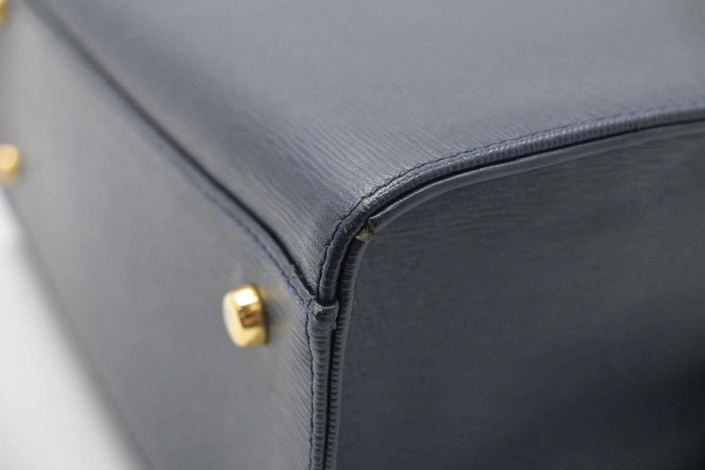 Chloe 2way Bag in Navy Blue Leather