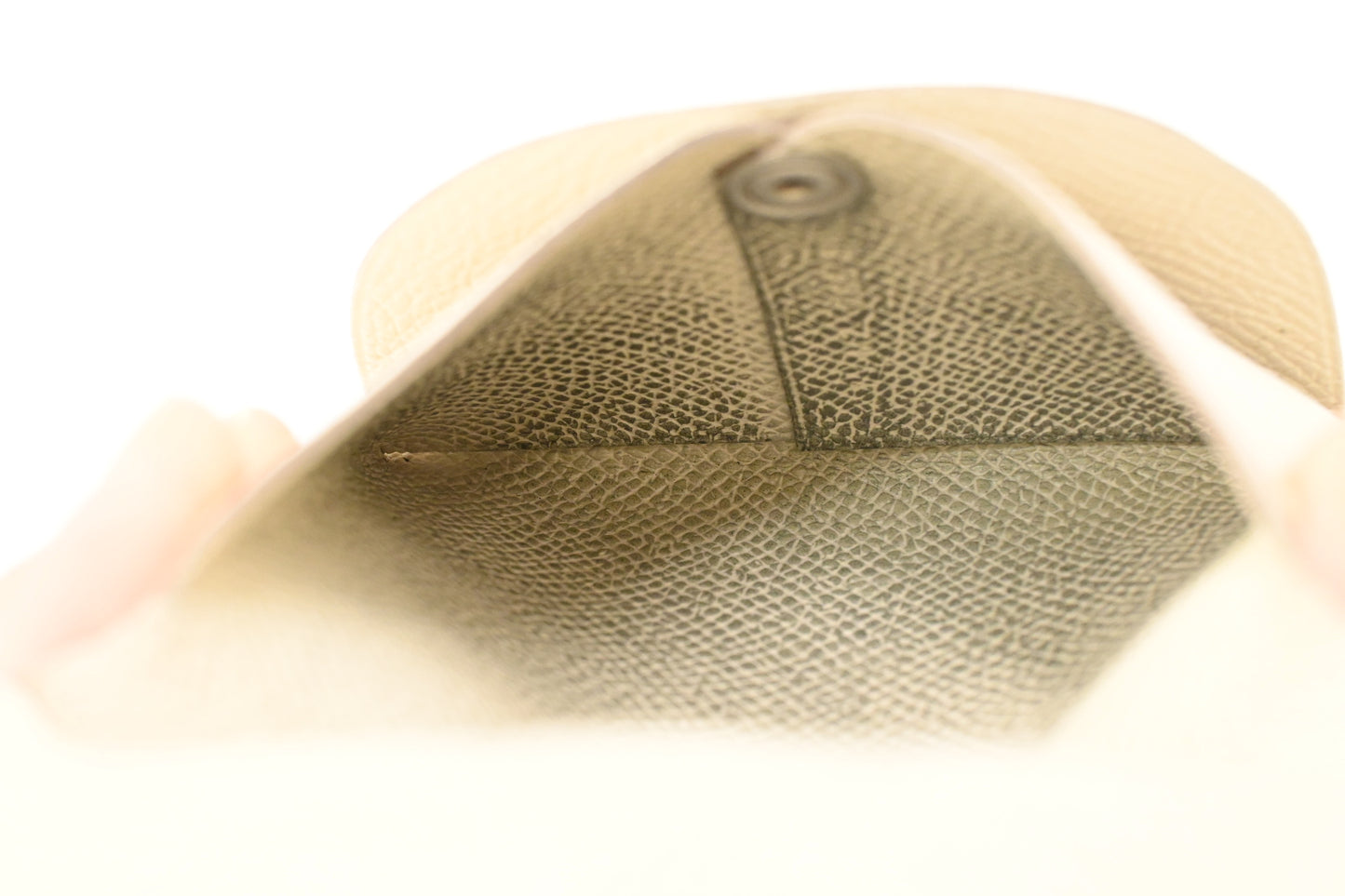 Hermes Bastia Coin Case in Cream Epsom Leather