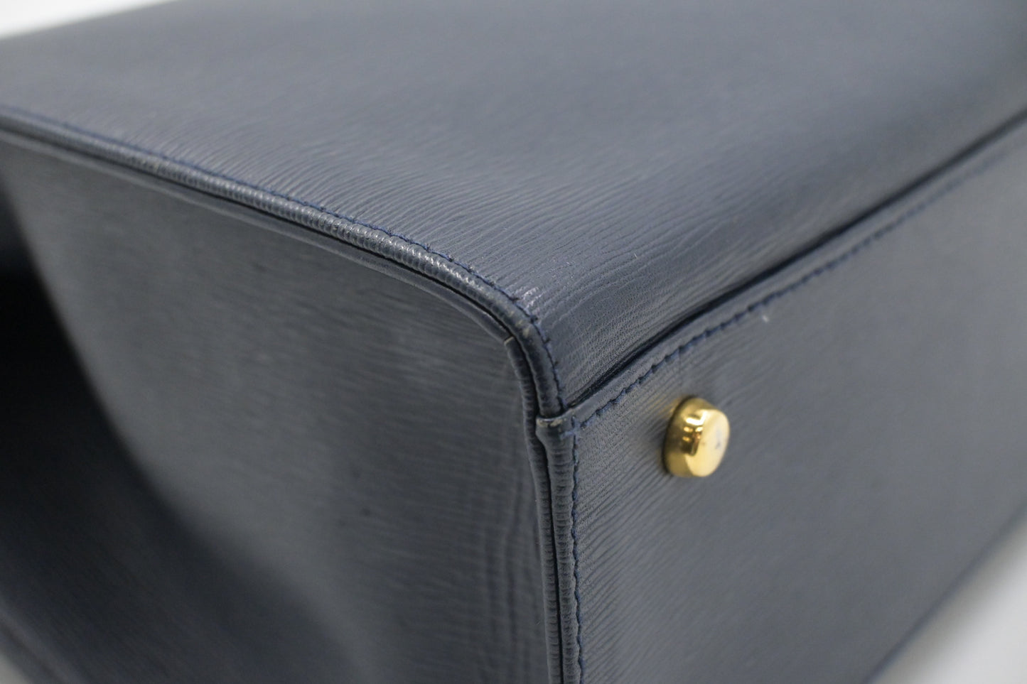 Chloe 2way Bag in Navy Blue Leather
