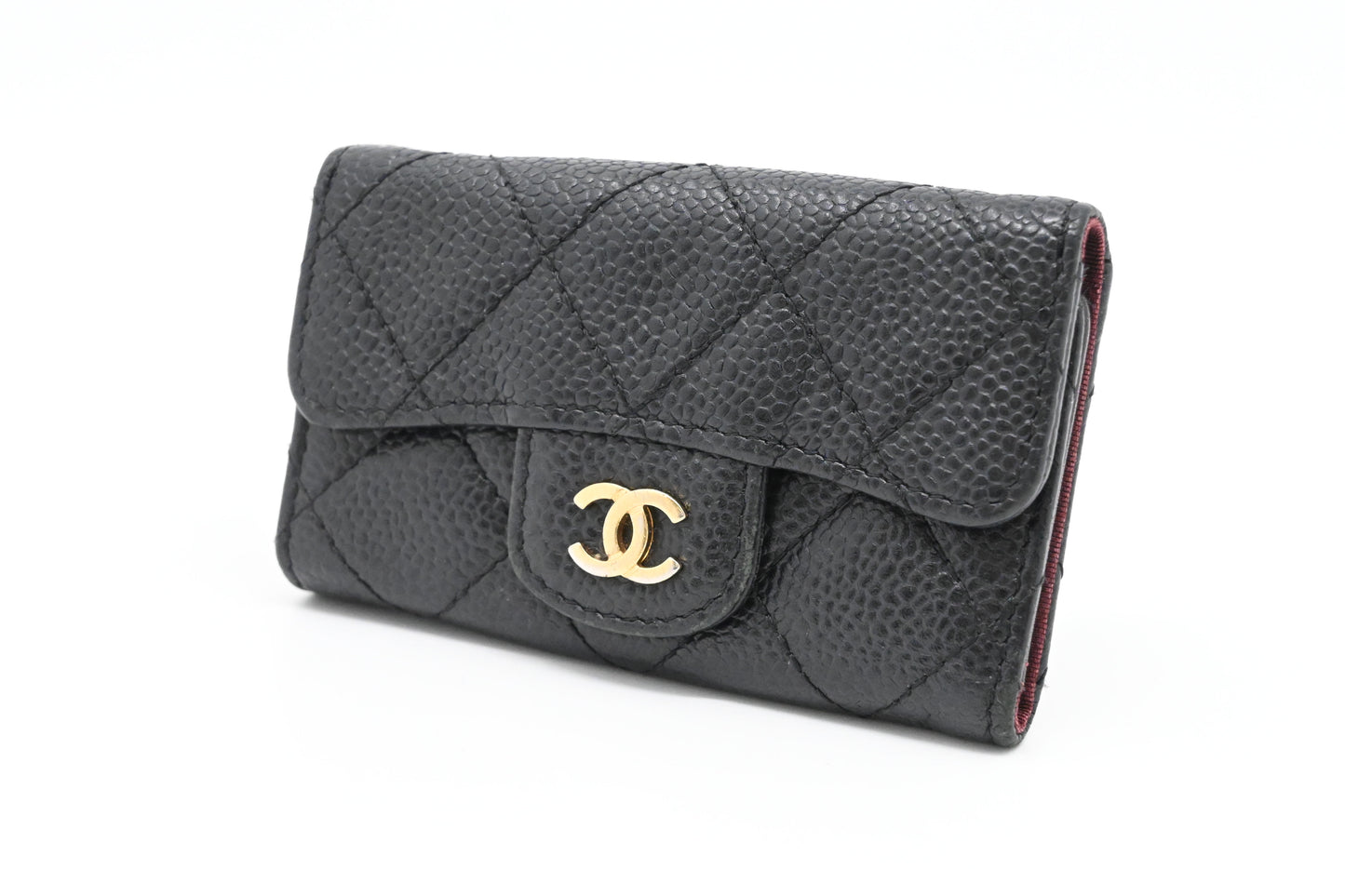 Chanel Key Case in Black Caviar Leather
