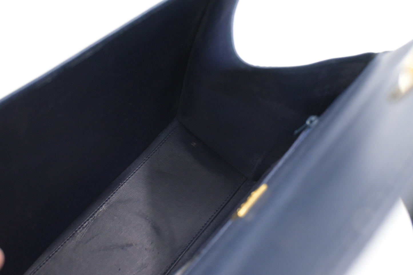 Chloe 2way Bag in Navy Blue Leather