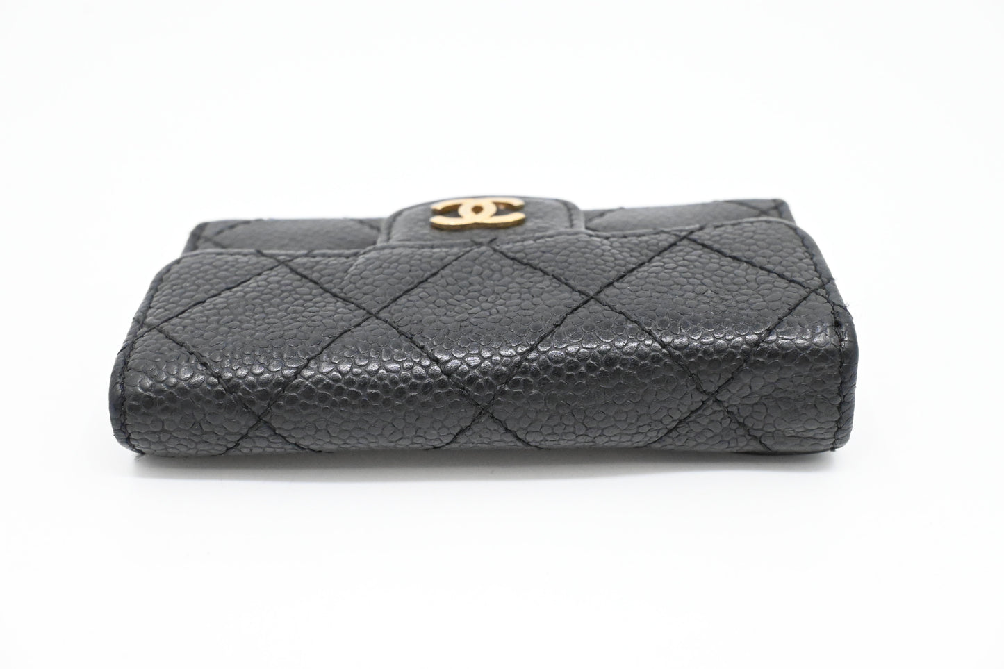 Chanel Key Case in Black Caviar Leather