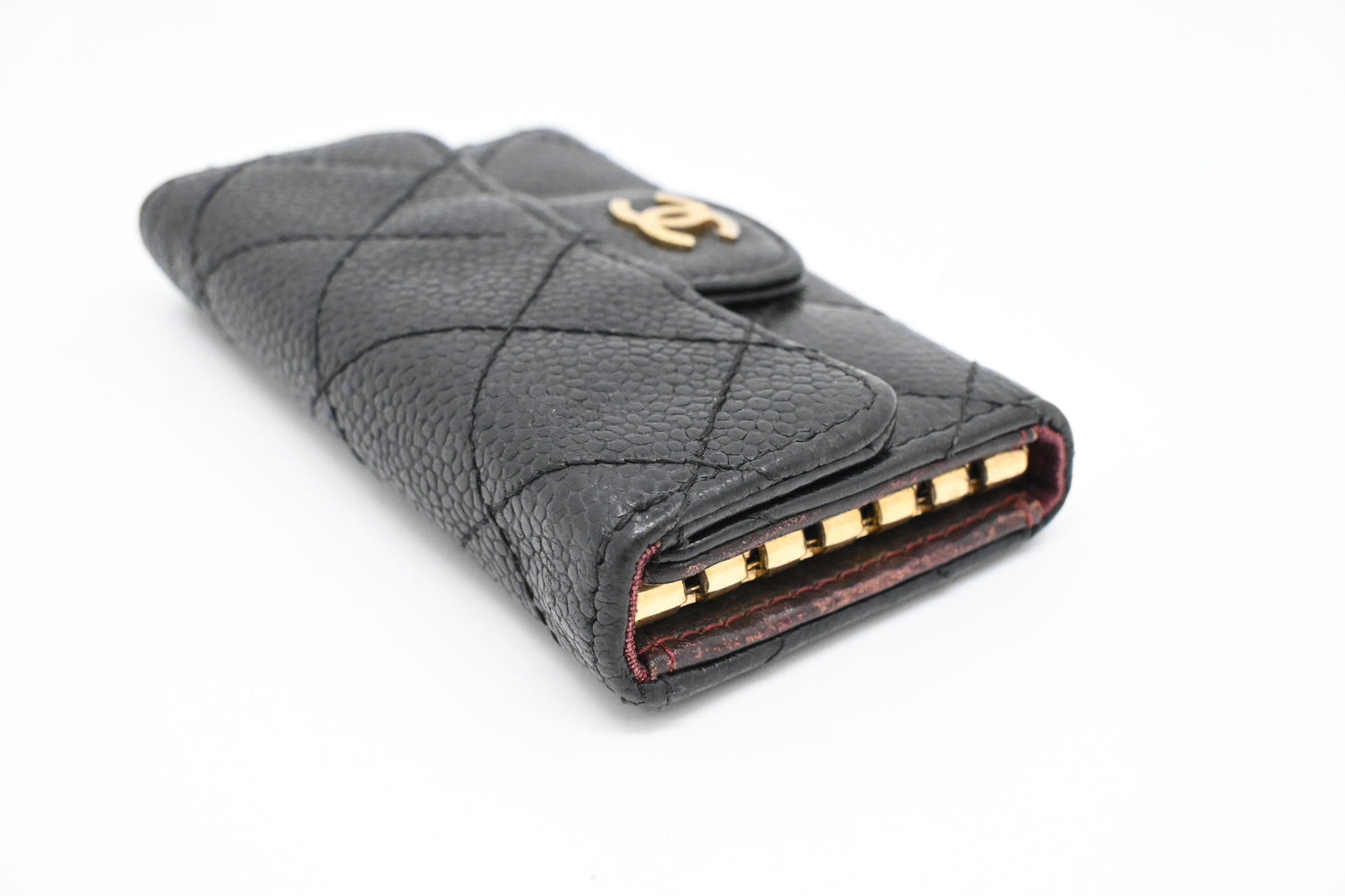 Chanel Key Case in Black Caviar Leather