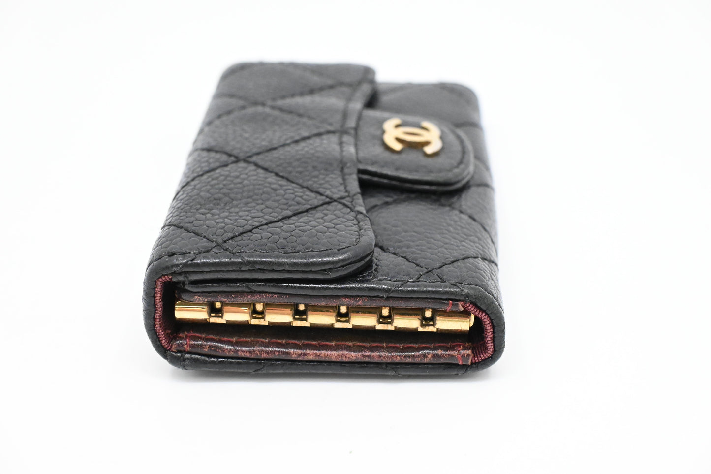 Chanel Key Case in Black Caviar Leather