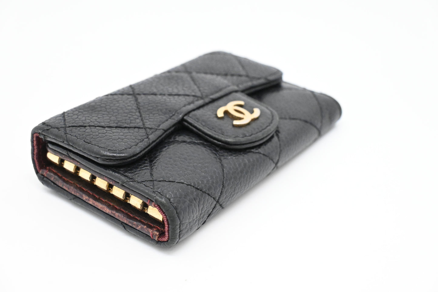 Chanel Key Case in Black Caviar Leather