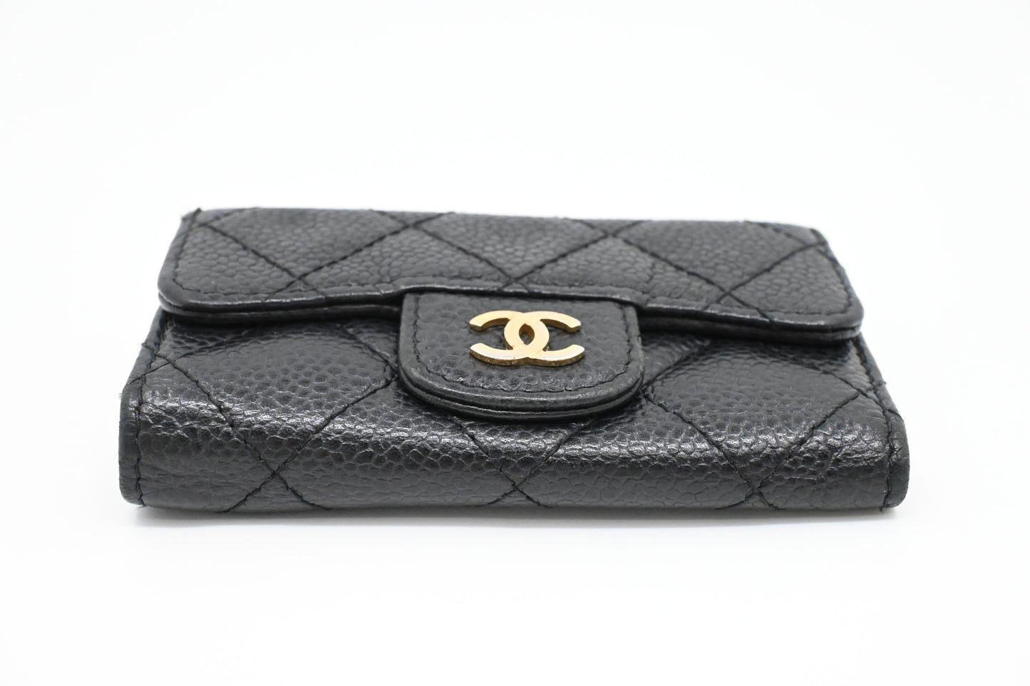 Chanel Key Case in Black Caviar Leather