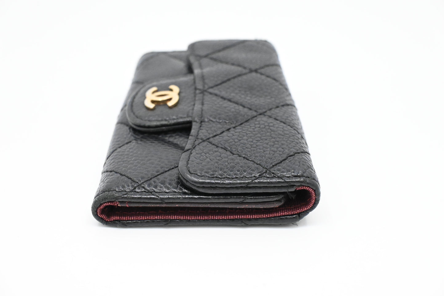 Chanel Key Case in Black Caviar Leather