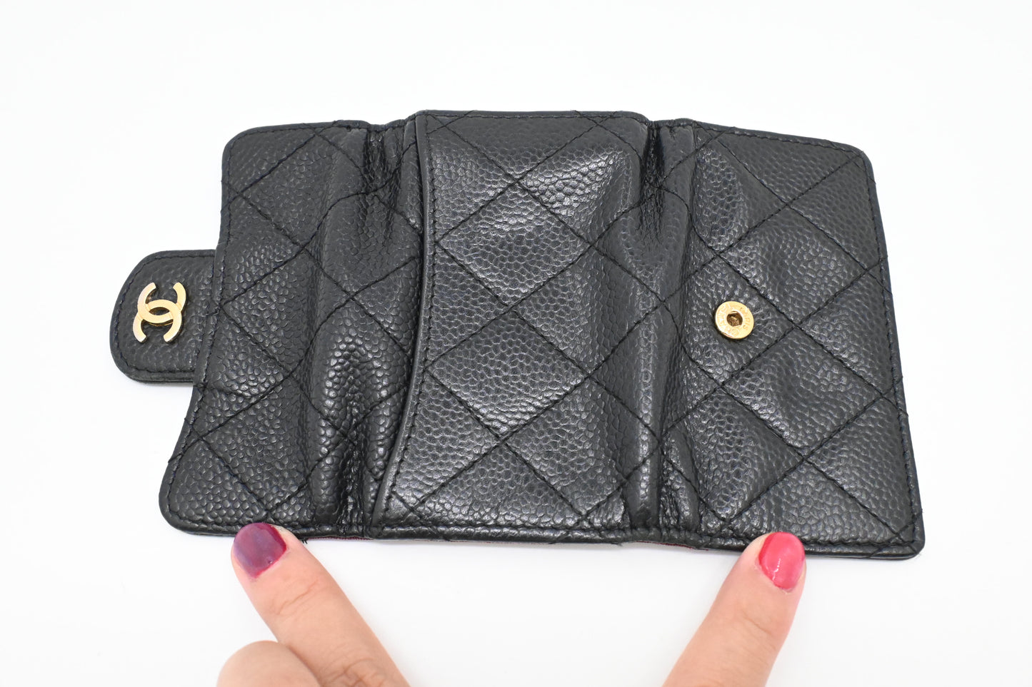 Chanel Key Case in Black Caviar Leather