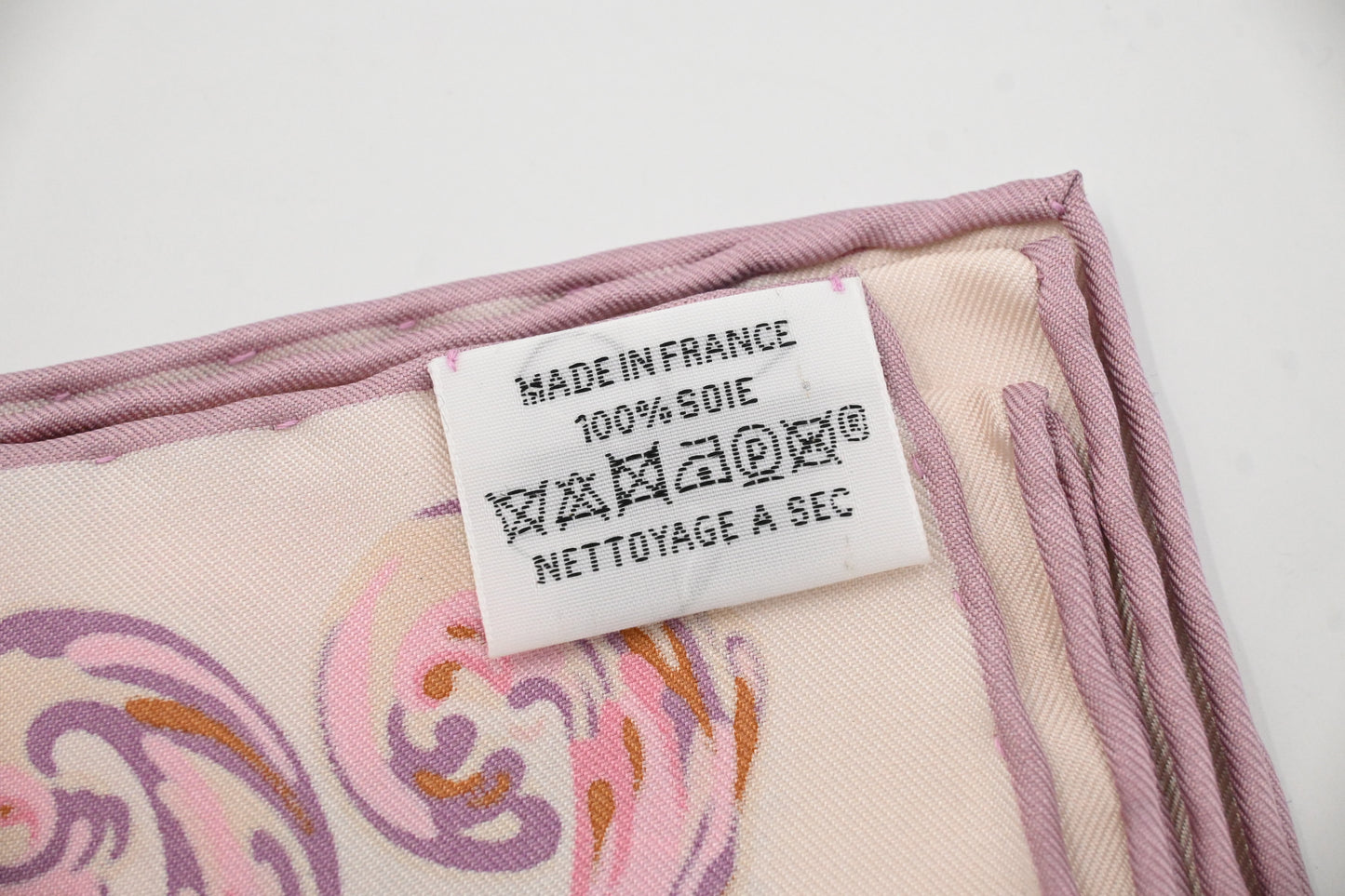 Hermes 'Emile Et Une Nuit' Carre 90 in Pink Silk