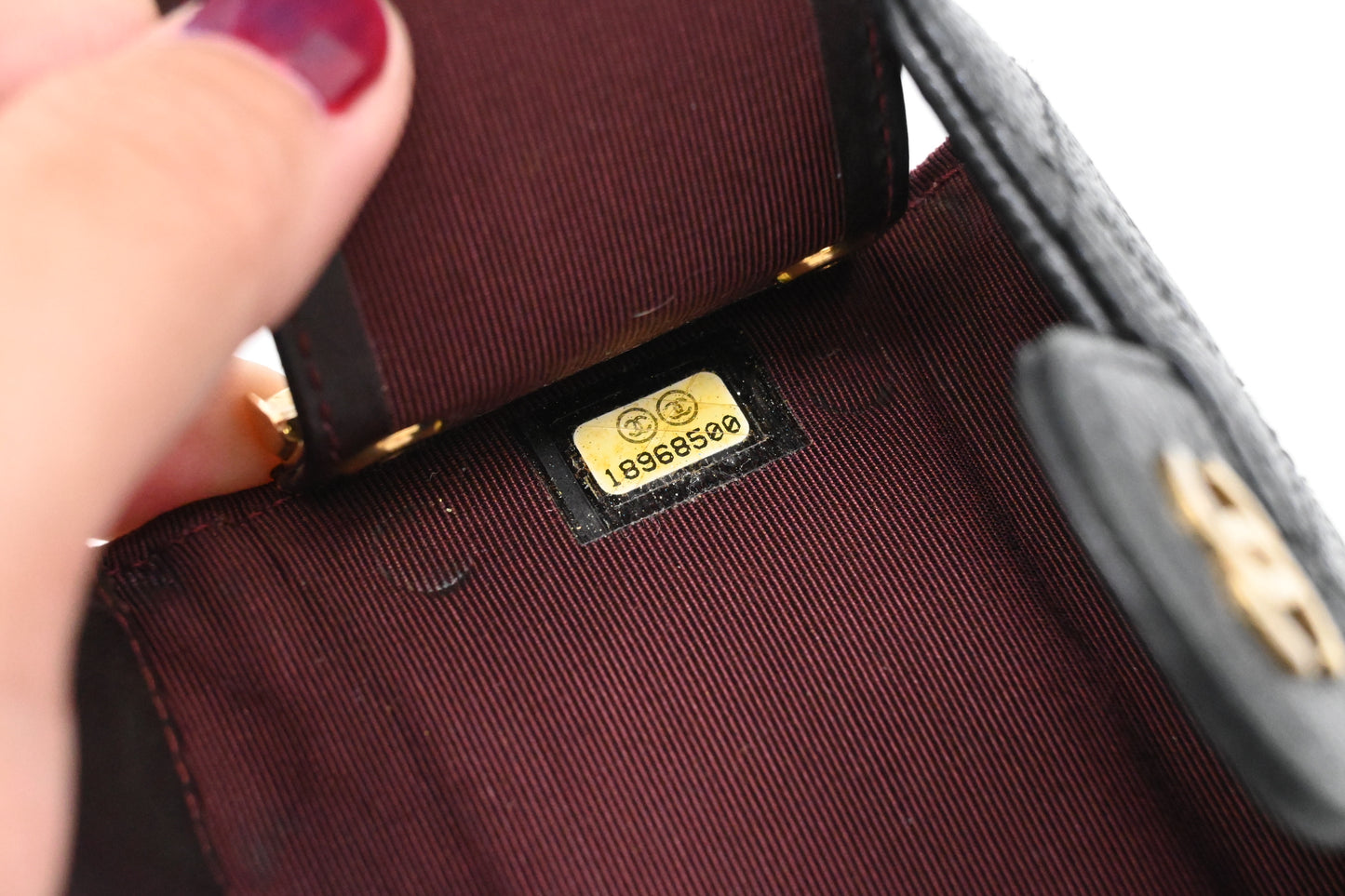 Chanel Key Case in Black Caviar Leather