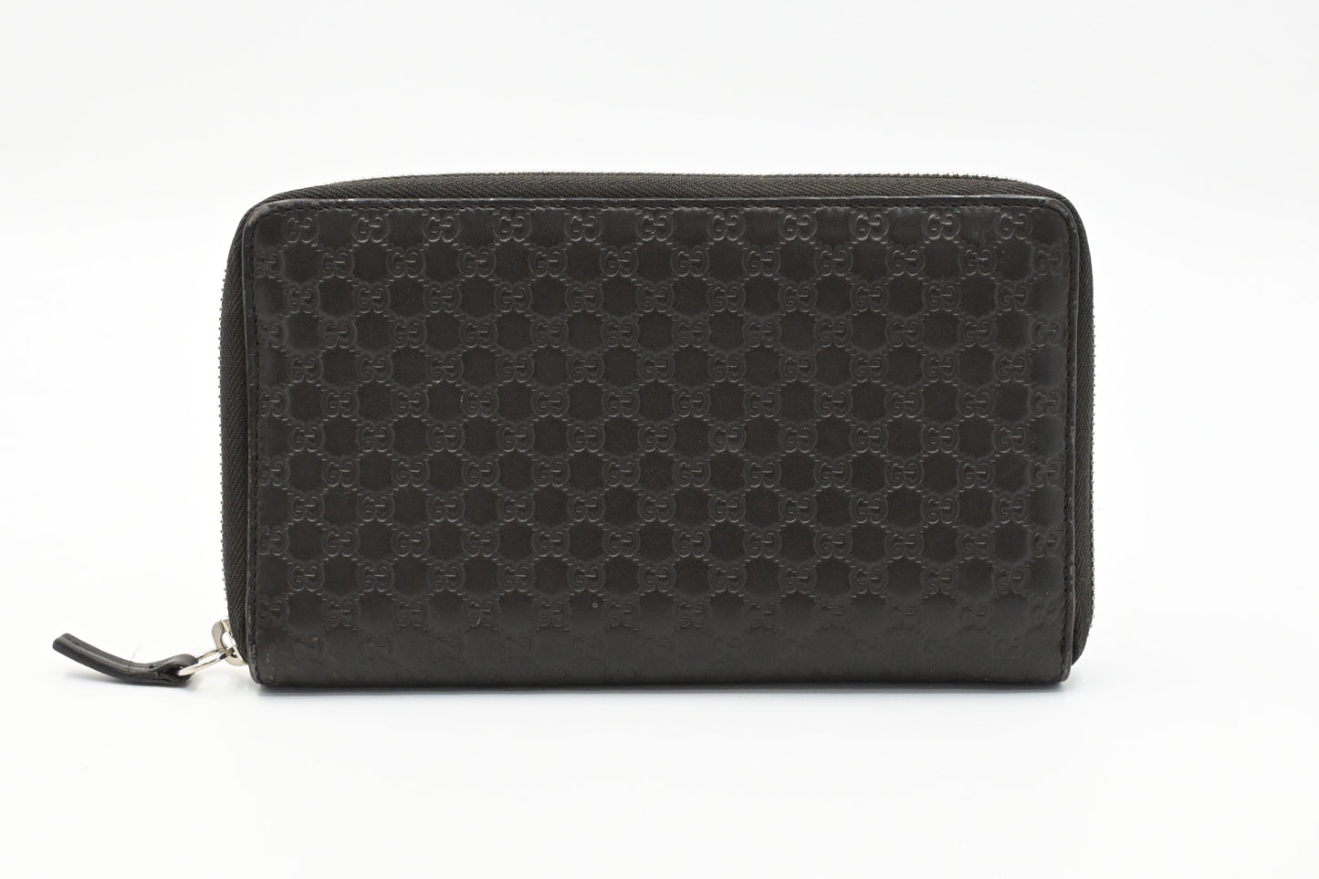 Gucci Organizer in Brown Micro Guccissima Leather