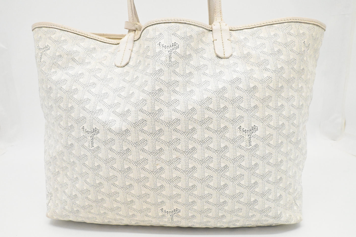Goyard Saint Louis PM in White Goyardine Canvas