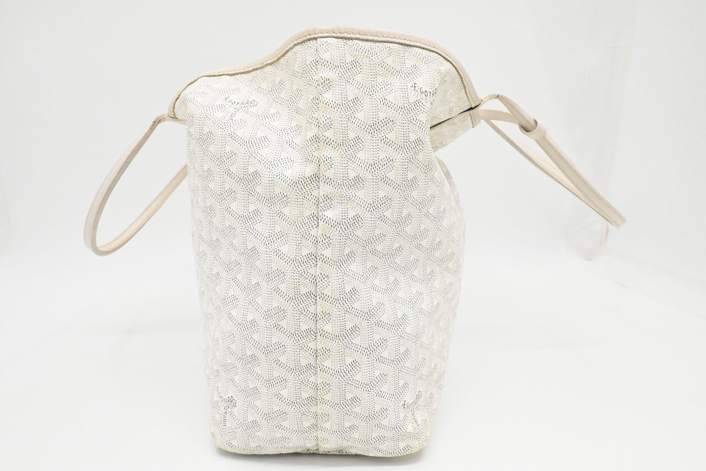 Goyard Saint Louis PM in White Goyardine Canvas