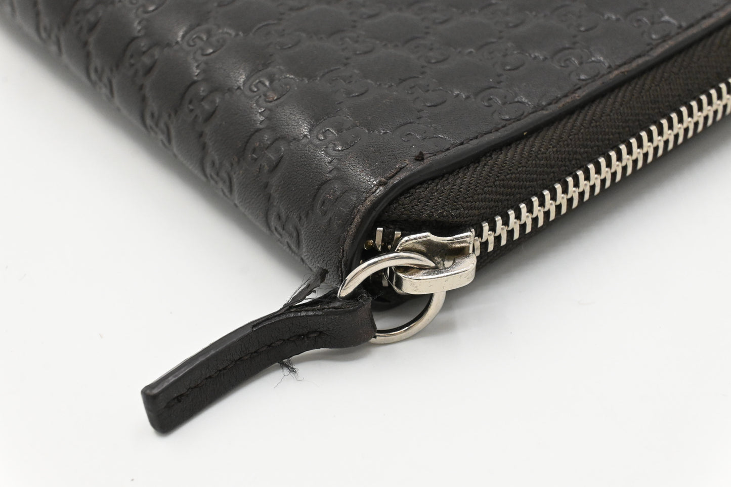 Gucci Organizer in Brown Micro Guccissima Leather