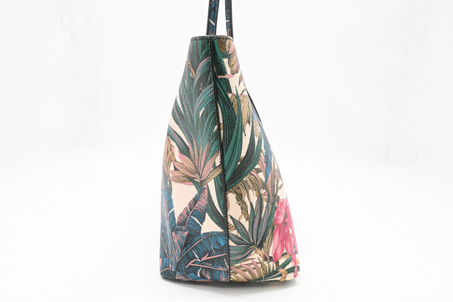 Ferragamo Tote Bag in Tropical Print Leather
