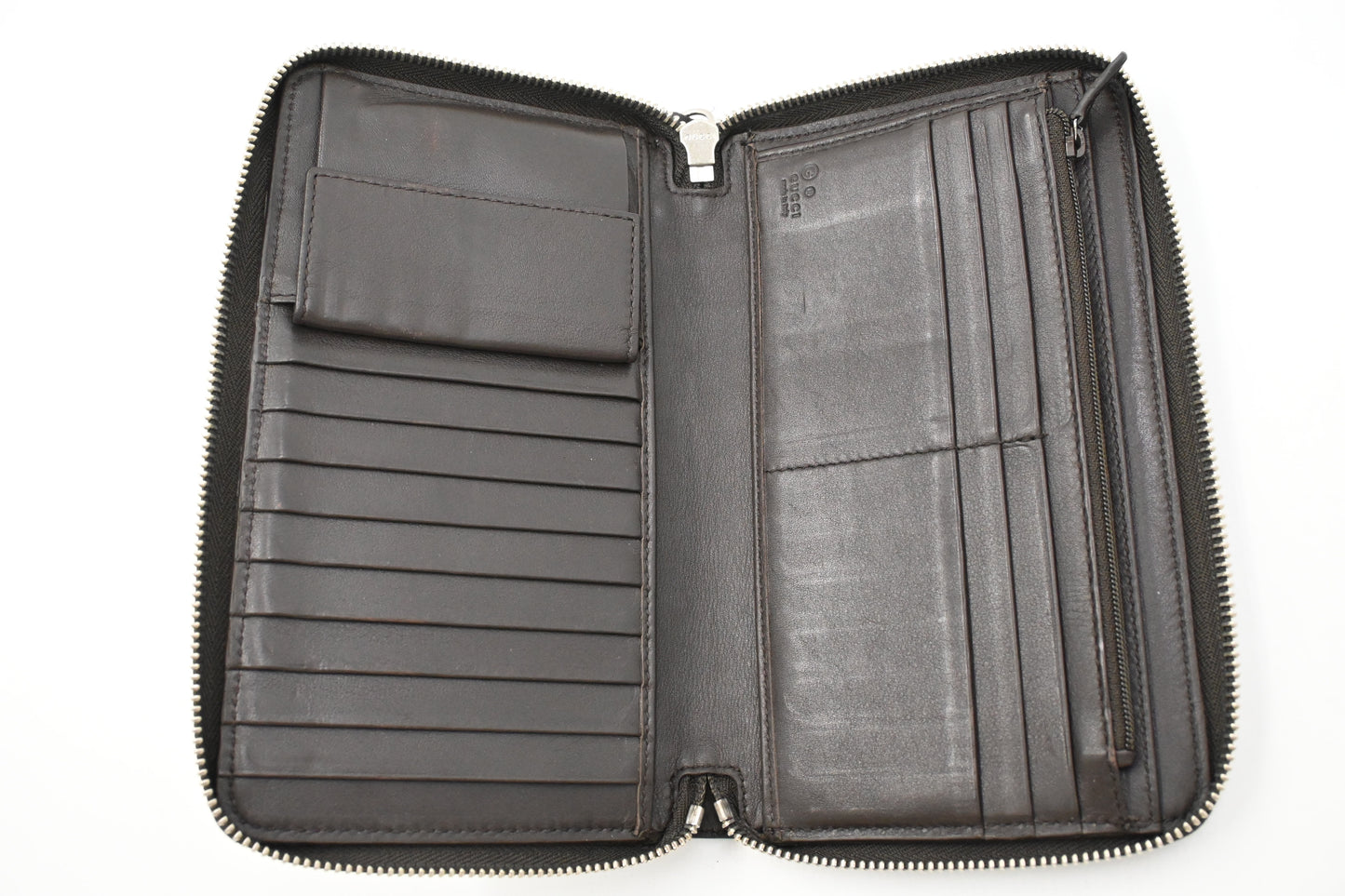 Gucci Organizer in Brown Micro Guccissima Leather