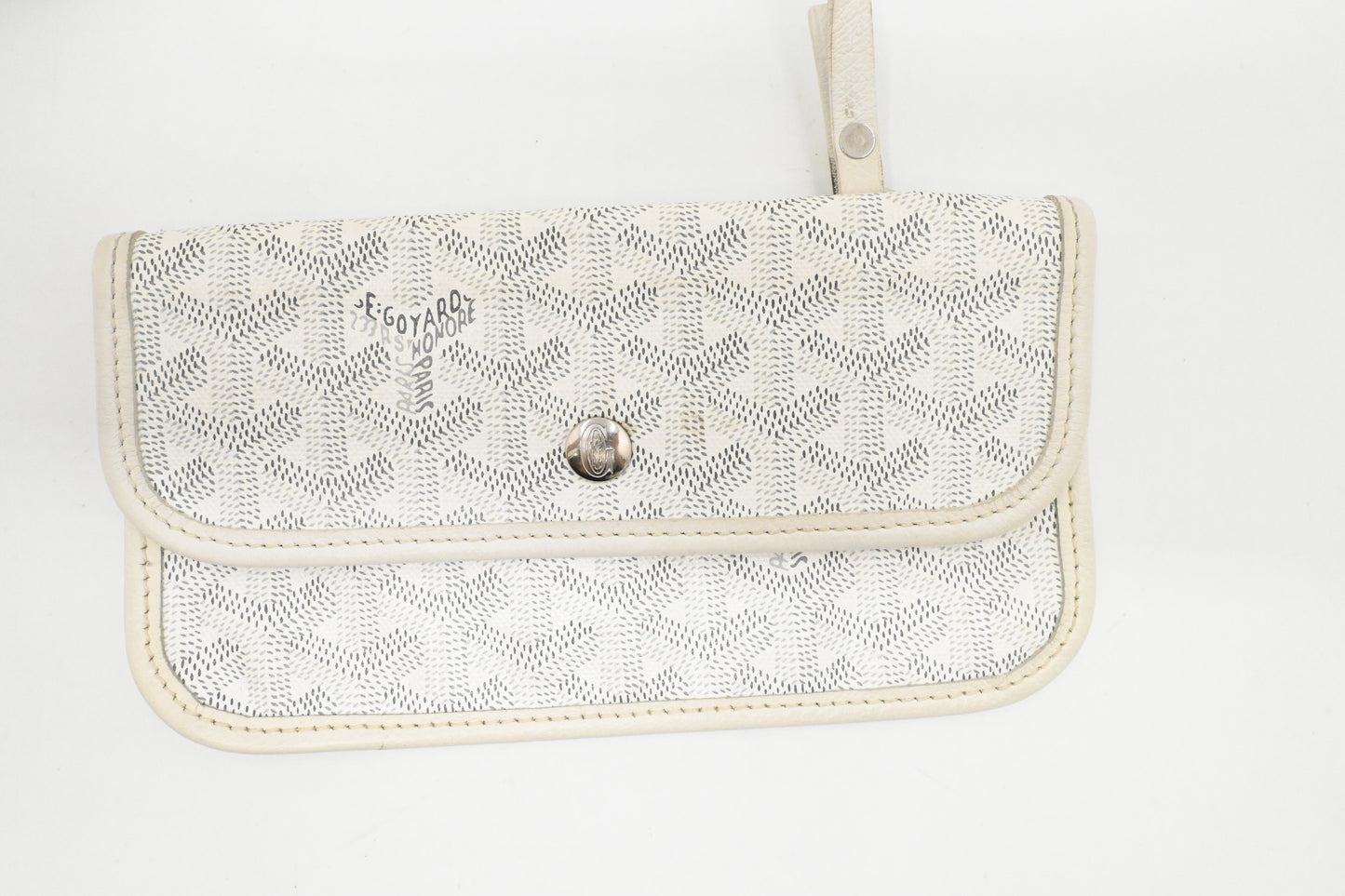 Goyard Saint Louis PM in White Goyardine Canvas