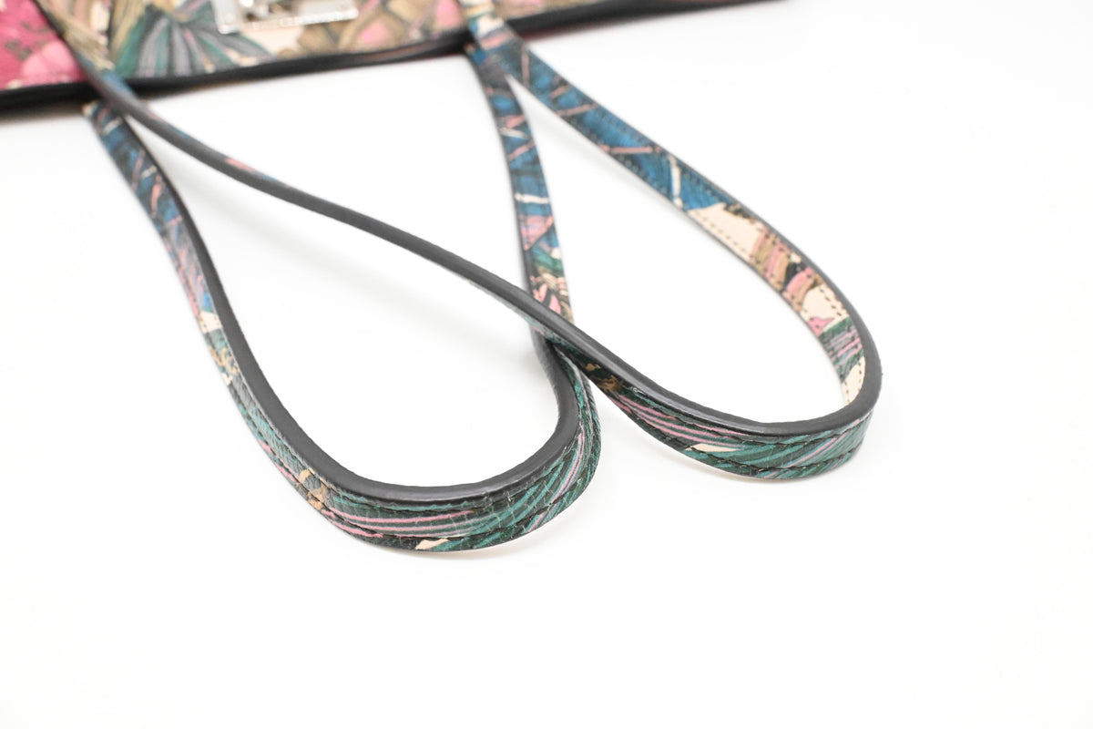 Ferragamo Tote Bag in Tropical Print Leather