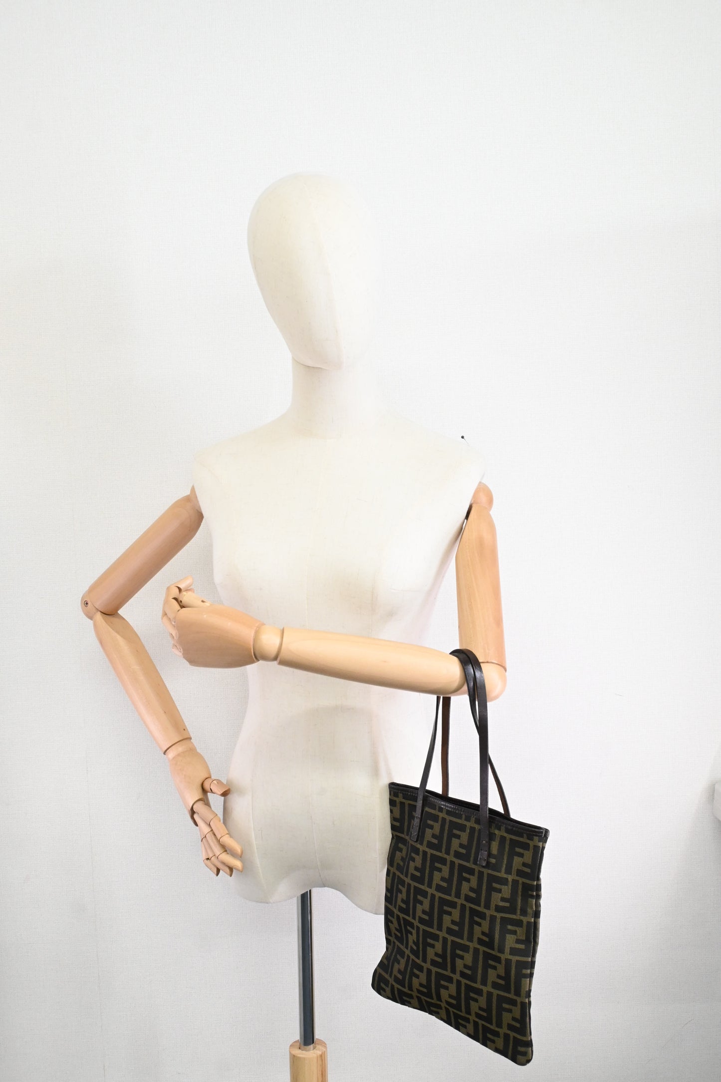 Fendi Small Tote in Zucca Canvas